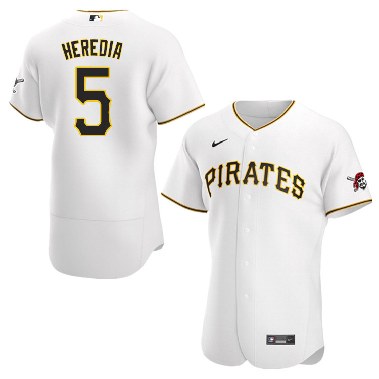 Nike Men #5 Guillermo Heredia Pittsburgh Pirates Baseball Jerseys Sale-White